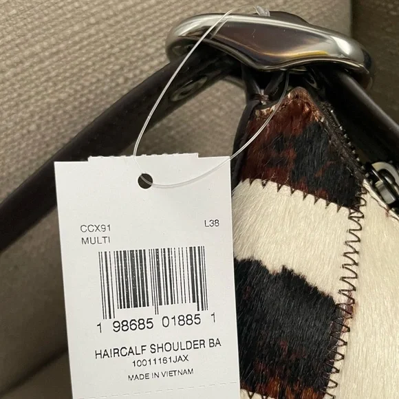 Coachtopia Alter/Ego Shoulder Bag In Upcrafted Haircalf Cow Print New - Picture 15 of 16